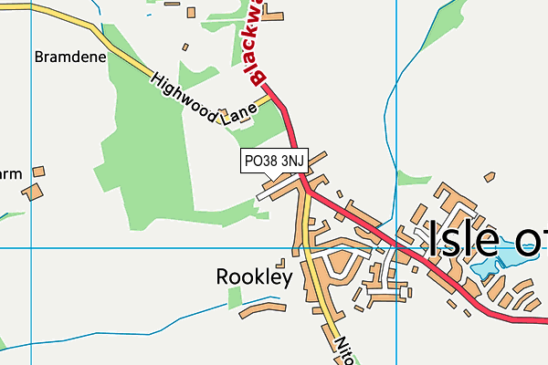 PO38 3NJ map - OS VectorMap District (Ordnance Survey) PO38 3NJ map - OS VectorMap District (Ordnance Survey)