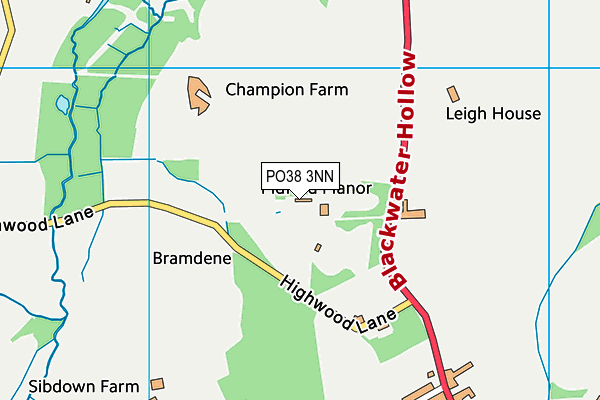PO38 3NN map - OS VectorMap District (Ordnance Survey) PO38 3NN map - OS VectorMap District (Ordnance Survey)