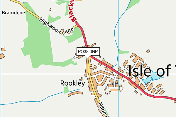 PO38 3NP map - OS VectorMap District (Ordnance Survey) PO38 3NP map - OS VectorMap District (Ordnance Survey)
