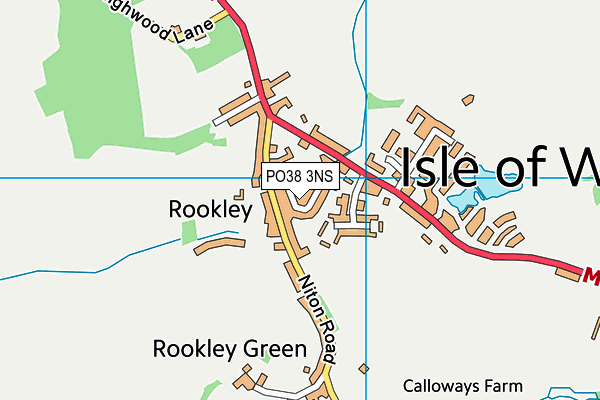 PO38 3NS map - OS VectorMap District (Ordnance Survey) PO38 3NS map - OS VectorMap District (Ordnance Survey)