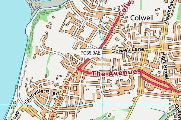 PO39 0AE map - OS VectorMap District (Ordnance Survey) PO39 0AE map - OS VectorMap District (Ordnance Survey)