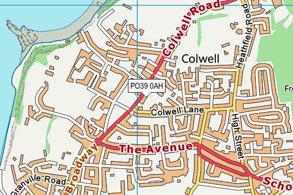 PO39 0AH map - OS VectorMap District (Ordnance Survey) PO39 0AH map - OS VectorMap District (Ordnance Survey)