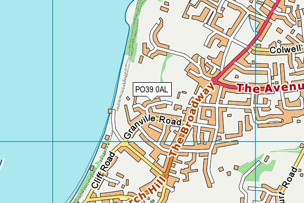 PO39 0AL map - OS VectorMap District (Ordnance Survey) PO39 0AL map - OS VectorMap District (Ordnance Survey)
