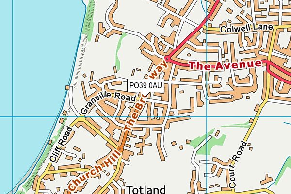 PO39 0AU map - OS VectorMap District (Ordnance Survey) PO39 0AU map - OS VectorMap District (Ordnance Survey)