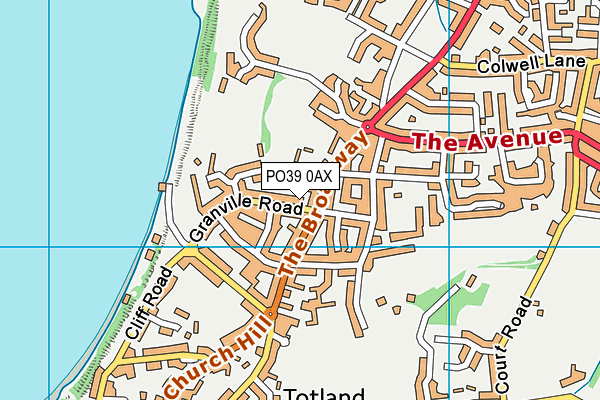 PO39 0AX map - OS VectorMap District (Ordnance Survey) PO39 0AX map - OS VectorMap District (Ordnance Survey)