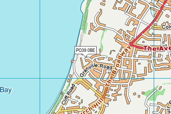 PO39 0BE map - OS VectorMap District (Ordnance Survey) PO39 0BE map - OS VectorMap District (Ordnance Survey)