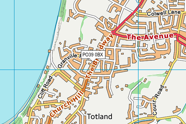 PO39 0BX map - OS VectorMap District (Ordnance Survey) PO39 0BX map - OS VectorMap District (Ordnance Survey)