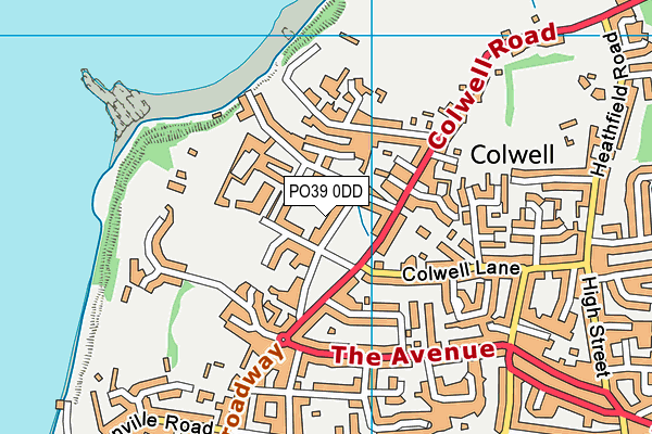 PO39 0DD map - OS VectorMap District (Ordnance Survey) PO39 0DD map - OS VectorMap District (Ordnance Survey)