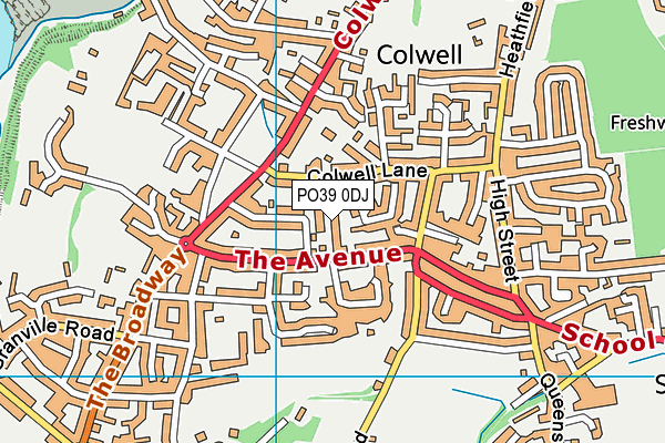 PO39 0DJ map - OS VectorMap District (Ordnance Survey) PO39 0DJ map - OS VectorMap District (Ordnance Survey)