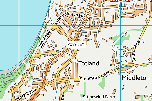 PO39 0EY map - OS VectorMap District (Ordnance Survey) PO39 0EY map - OS VectorMap District (Ordnance Survey)
