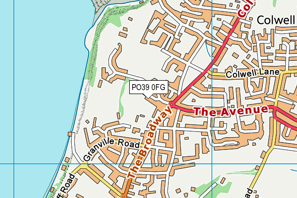 PO39 0FG map - OS VectorMap District (Ordnance Survey) PO39 0FG map - OS VectorMap District (Ordnance Survey)