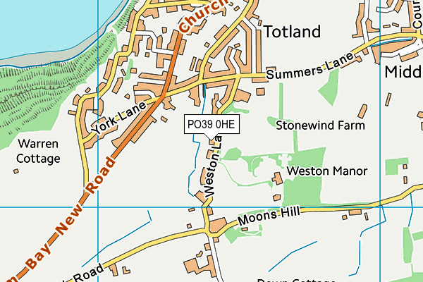 PO39 0HE map - OS VectorMap District (Ordnance Survey) PO39 0HE map - OS VectorMap District (Ordnance Survey)