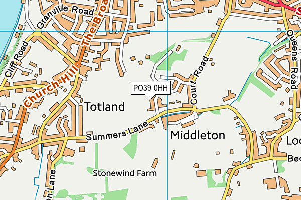 PO39 0HH map - OS VectorMap District (Ordnance Survey)