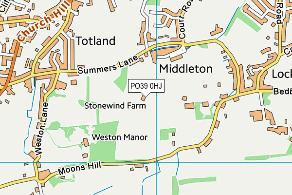 PO39 0HJ map - OS VectorMap District (Ordnance Survey) PO39 0HJ map - OS VectorMap District (Ordnance Survey)