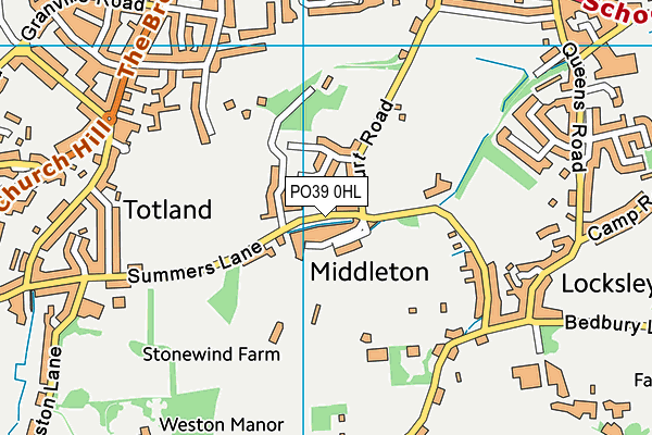 PO39 0HL map - OS VectorMap District (Ordnance Survey) PO39 0HL map - OS VectorMap District (Ordnance Survey)