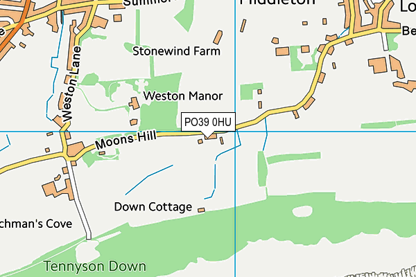 PO39 0HU map - OS VectorMap District (Ordnance Survey) PO39 0HU map - OS VectorMap District (Ordnance Survey)