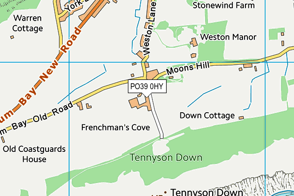 PO39 0HY map - OS VectorMap District (Ordnance Survey) PO39 0HY map - OS VectorMap District (Ordnance Survey)