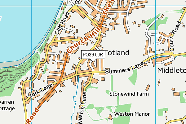 PO39 0JR map - OS VectorMap District (Ordnance Survey) PO39 0JR map - OS VectorMap District (Ordnance Survey)