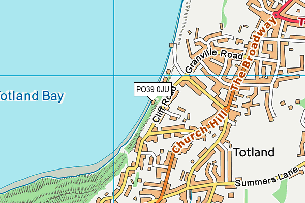 PO39 0JU map - OS VectorMap District (Ordnance Survey) PO39 0JU map - OS VectorMap District (Ordnance Survey)