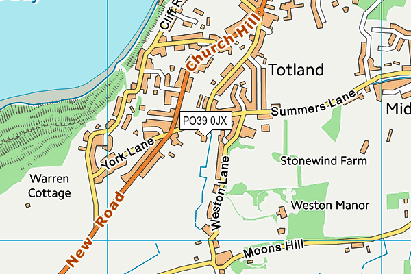 PO39 0JX map - OS VectorMap District (Ordnance Survey) PO39 0JX map - OS VectorMap District (Ordnance Survey)