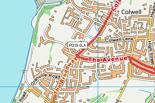 PO39 0LA map - OS VectorMap District (Ordnance Survey) PO39 0LA map - OS VectorMap District (Ordnance Survey)