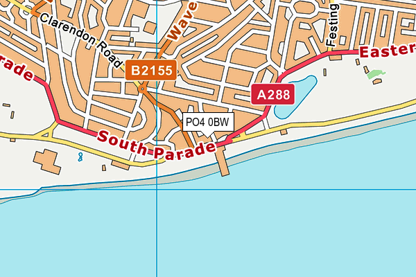 PO4 0BW map - OS VectorMap District (Ordnance Survey) PO4 0BW map - OS VectorMap District (Ordnance Survey)