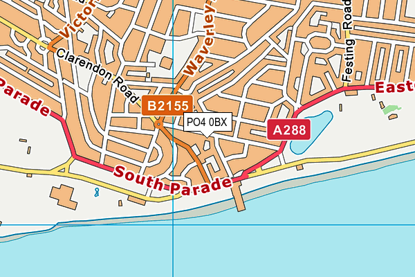PO4 0BX map - OS VectorMap District (Ordnance Survey) PO4 0BX map - OS VectorMap District (Ordnance Survey)