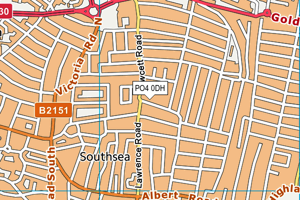 PO4 0DH map - OS VectorMap District (Ordnance Survey) PO4 0DH map - OS VectorMap District (Ordnance Survey)