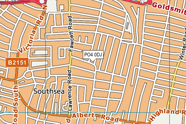 PO4 0DJ map - OS VectorMap District (Ordnance Survey) PO4 0DJ map - OS VectorMap District (Ordnance Survey)