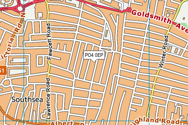 PO4 0EP map - OS VectorMap District (Ordnance Survey) PO4 0EP map - OS VectorMap District (Ordnance Survey)