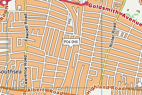 PO4 0HX map - OS VectorMap District (Ordnance Survey) PO4 0HX map - OS VectorMap District (Ordnance Survey)