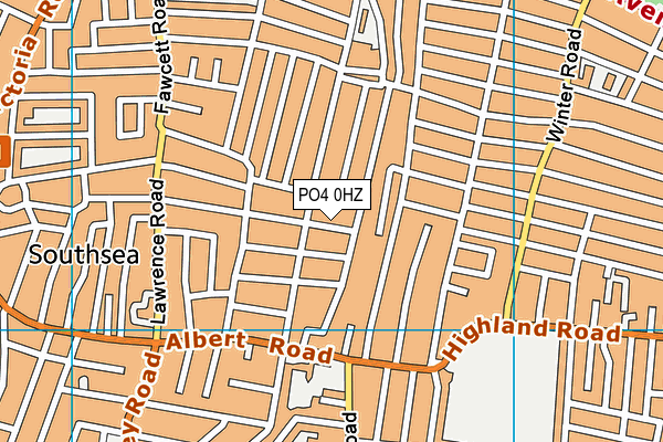 PO4 0HZ map - OS VectorMap District (Ordnance Survey) PO4 0HZ map - OS VectorMap District (Ordnance Survey)