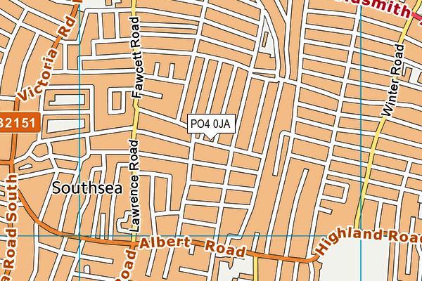 PO4 0JA map - OS VectorMap District (Ordnance Survey) PO4 0JA map - OS VectorMap District (Ordnance Survey)