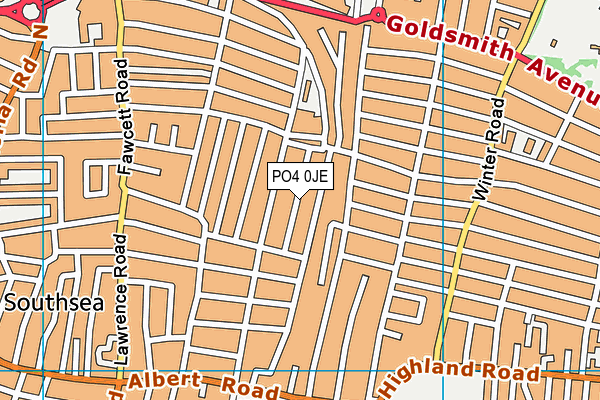 PO4 0JE map - OS VectorMap District (Ordnance Survey) PO4 0JE map - OS VectorMap District (Ordnance Survey)