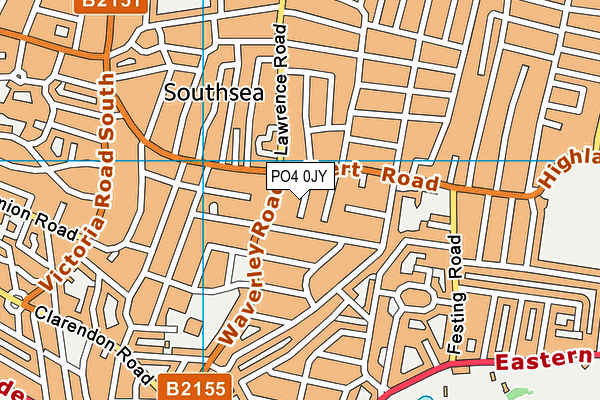 PO4 0JY map - OS VectorMap District (Ordnance Survey) PO4 0JY map - OS VectorMap District (Ordnance Survey)