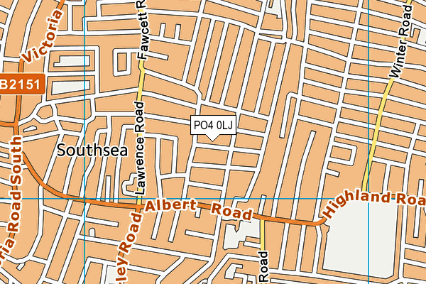 PO4 0LJ map - OS VectorMap District (Ordnance Survey) PO4 0LJ map - OS VectorMap District (Ordnance Survey)