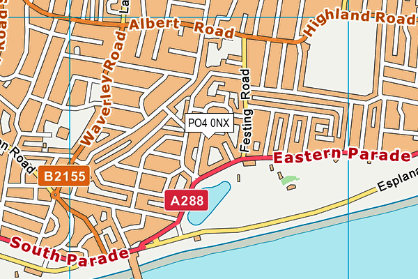 PO4 0NX map - OS VectorMap District (Ordnance Survey) PO4 0NX map - OS VectorMap District (Ordnance Survey)