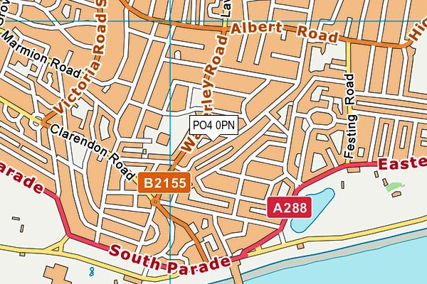 PO4 0PN map - OS VectorMap District (Ordnance Survey) PO4 0PN map - OS VectorMap District (Ordnance Survey)
