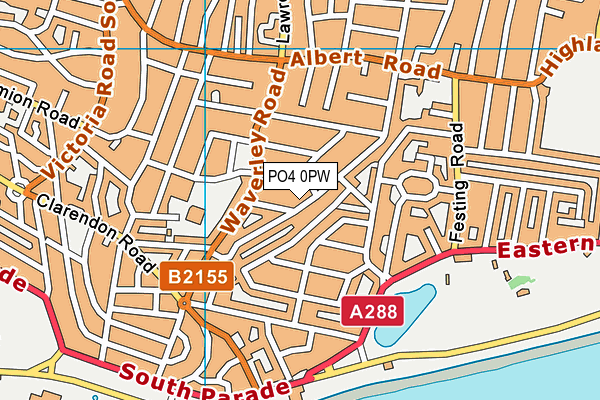 PO4 0PW map - OS VectorMap District (Ordnance Survey) PO4 0PW map - OS VectorMap District (Ordnance Survey)