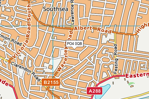 PO4 0QB map - OS VectorMap District (Ordnance Survey) PO4 0QB map - OS VectorMap District (Ordnance Survey)