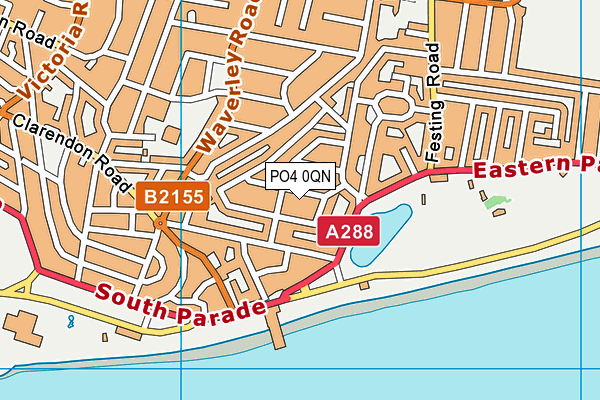 PO4 0QN map - OS VectorMap District (Ordnance Survey) PO4 0QN map - OS VectorMap District (Ordnance Survey)
