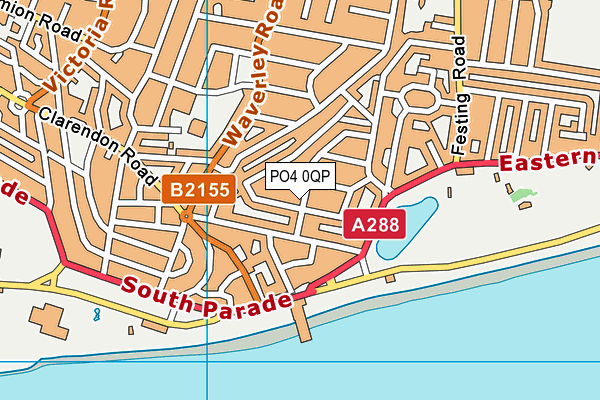 PO4 0QP map - OS VectorMap District (Ordnance Survey)