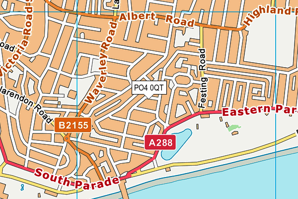 PO4 0QT map - OS VectorMap District (Ordnance Survey) PO4 0QT map - OS VectorMap District (Ordnance Survey)