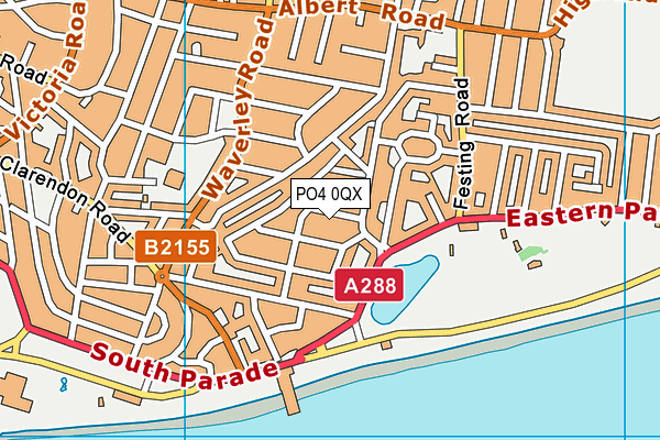 PO4 0QX map - OS VectorMap District (Ordnance Survey) PO4 0QX map - OS VectorMap District (Ordnance Survey)