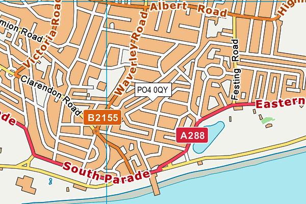 PO4 0QY map - OS VectorMap District (Ordnance Survey) PO4 0QY map - OS VectorMap District (Ordnance Survey)