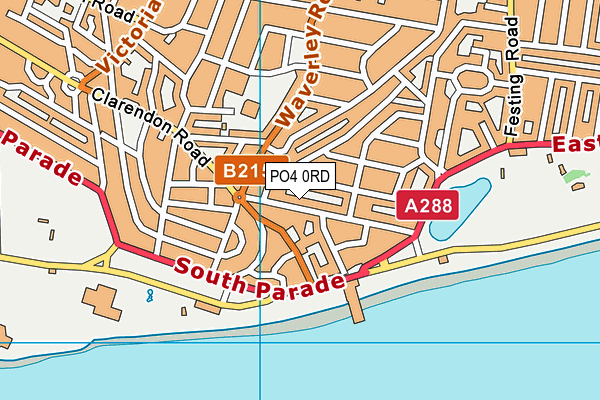 PO4 0RD map - OS VectorMap District (Ordnance Survey) PO4 0RD map - OS VectorMap District (Ordnance Survey)