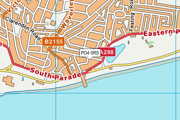 PO4 0RS map - OS VectorMap District (Ordnance Survey)