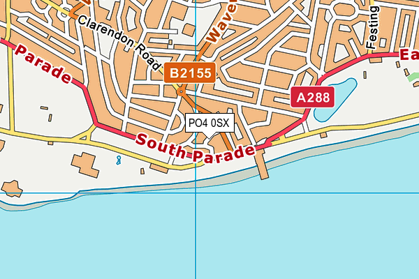 PO4 0SX map - OS VectorMap District (Ordnance Survey) PO4 0SX map - OS VectorMap District (Ordnance Survey)