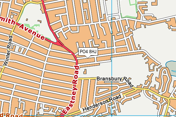 PO4 8HJ map - OS VectorMap District (Ordnance Survey) PO4 8HJ map - OS VectorMap District (Ordnance Survey)