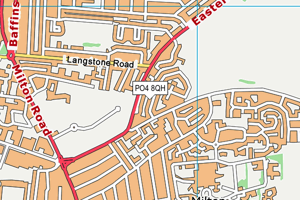 PO4 8QH map - OS VectorMap District (Ordnance Survey) PO4 8QH map - OS VectorMap District (Ordnance Survey)